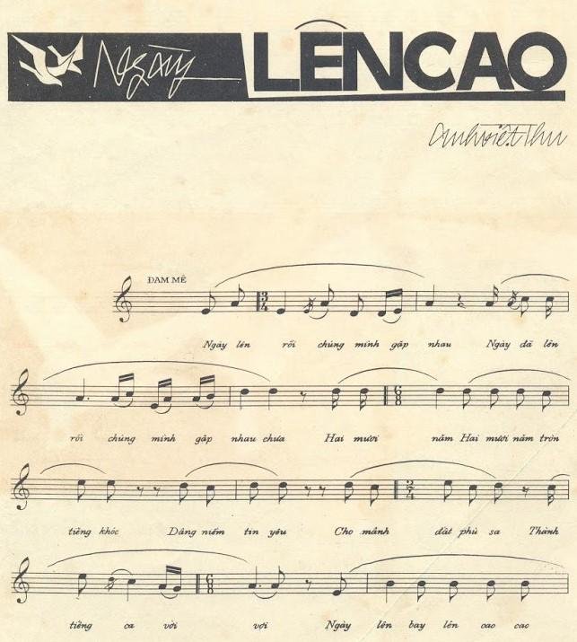 Sheet nhạc Ngày Lên Cao